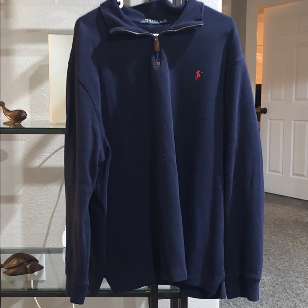 Quarter-zip polo pullover